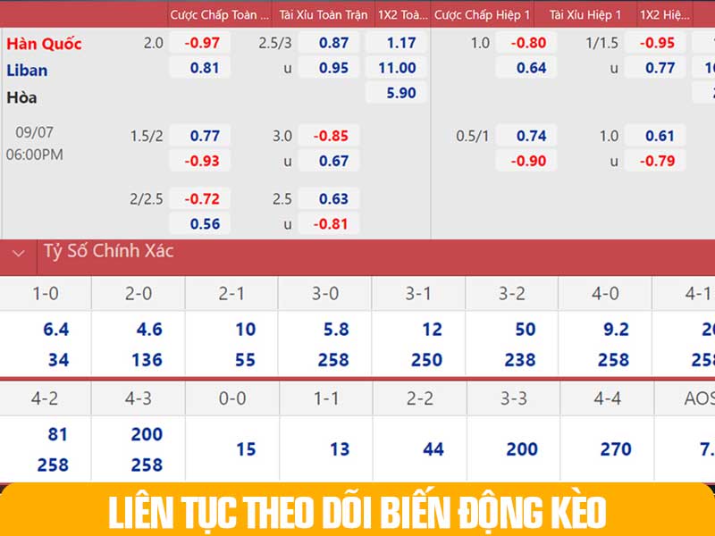 Cần Phân Biệt Rõ Ràng Đội Cửa, Cửa Dưới Khi Theo Dõi Kèo Châu Á.