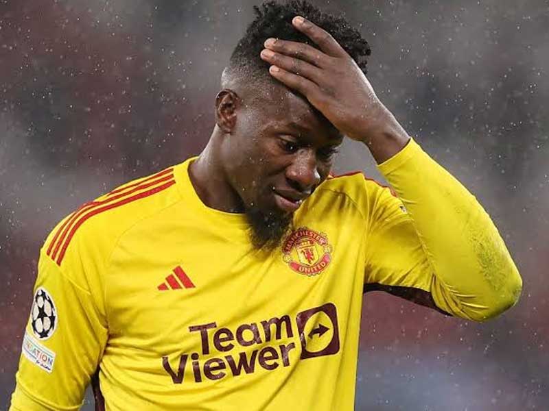 Onana luôn cho thấy sự bất ổn trong khung thành của United.