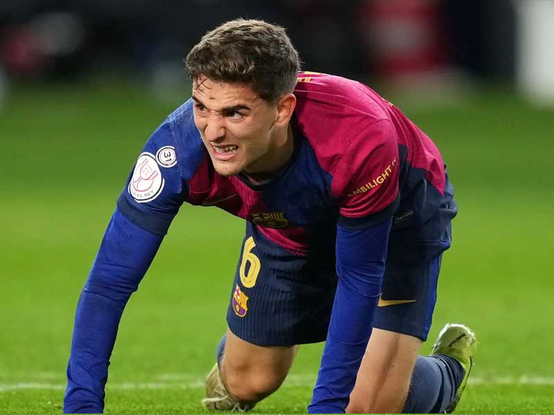 Cả trong màu áo Barcelona hay Tây Ba Nha Gavi nếu khỏe mạnh vẫn luôn cày quá sức